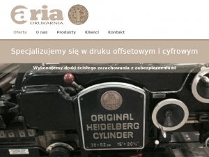 Uszlachetnianie druków w drukarni Aria