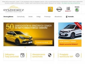 Samochody marki Dacia w eleganckim salonie